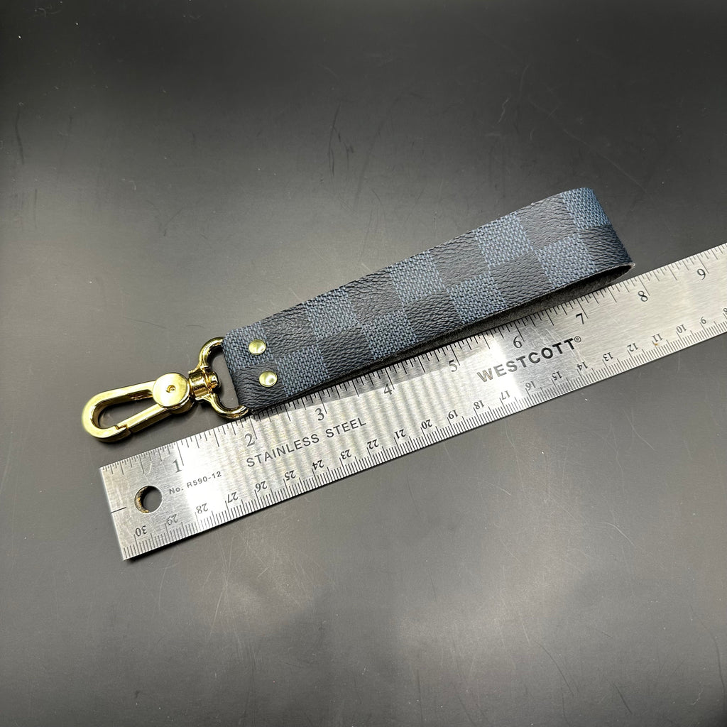 LV Damier Cobalt Wristlet Keychain