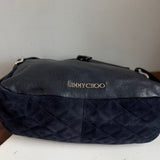 The Peacock Crossbody - Vintage Suede Jimmy Choo in Navy