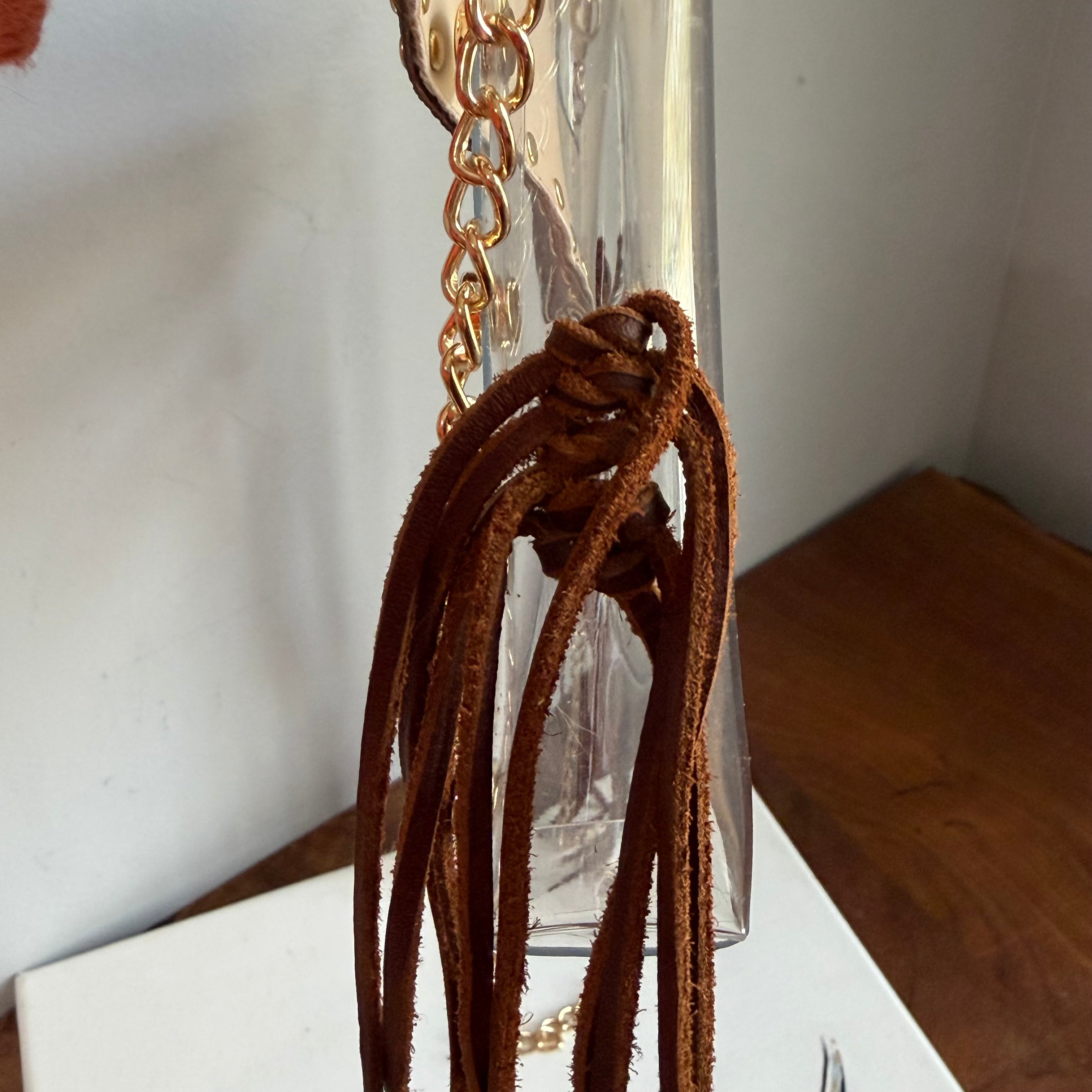 Western Flair Upcycled LV Clear Crossbody Stadium Bag