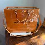 The Large LV Tote/Crossbody Bag - Classic Orange with Organizer Insert
