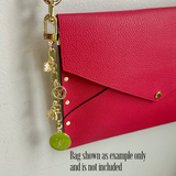 Upcycled LV Bag Charm Set in Lucky Green