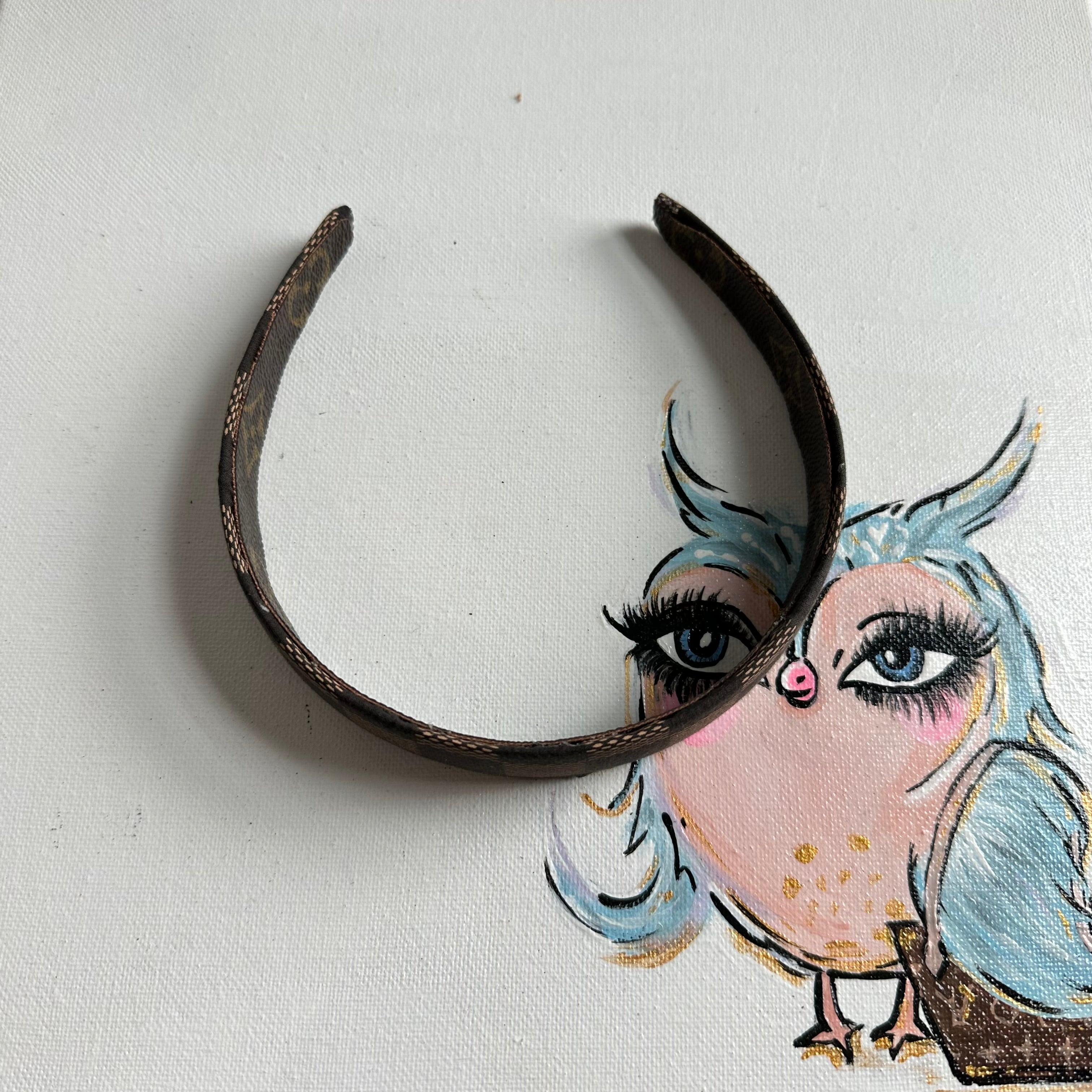 Upcycled LV Headbands