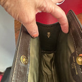 The Junco - Brown Suede Vintage Gucci GG Crossbody (larger)