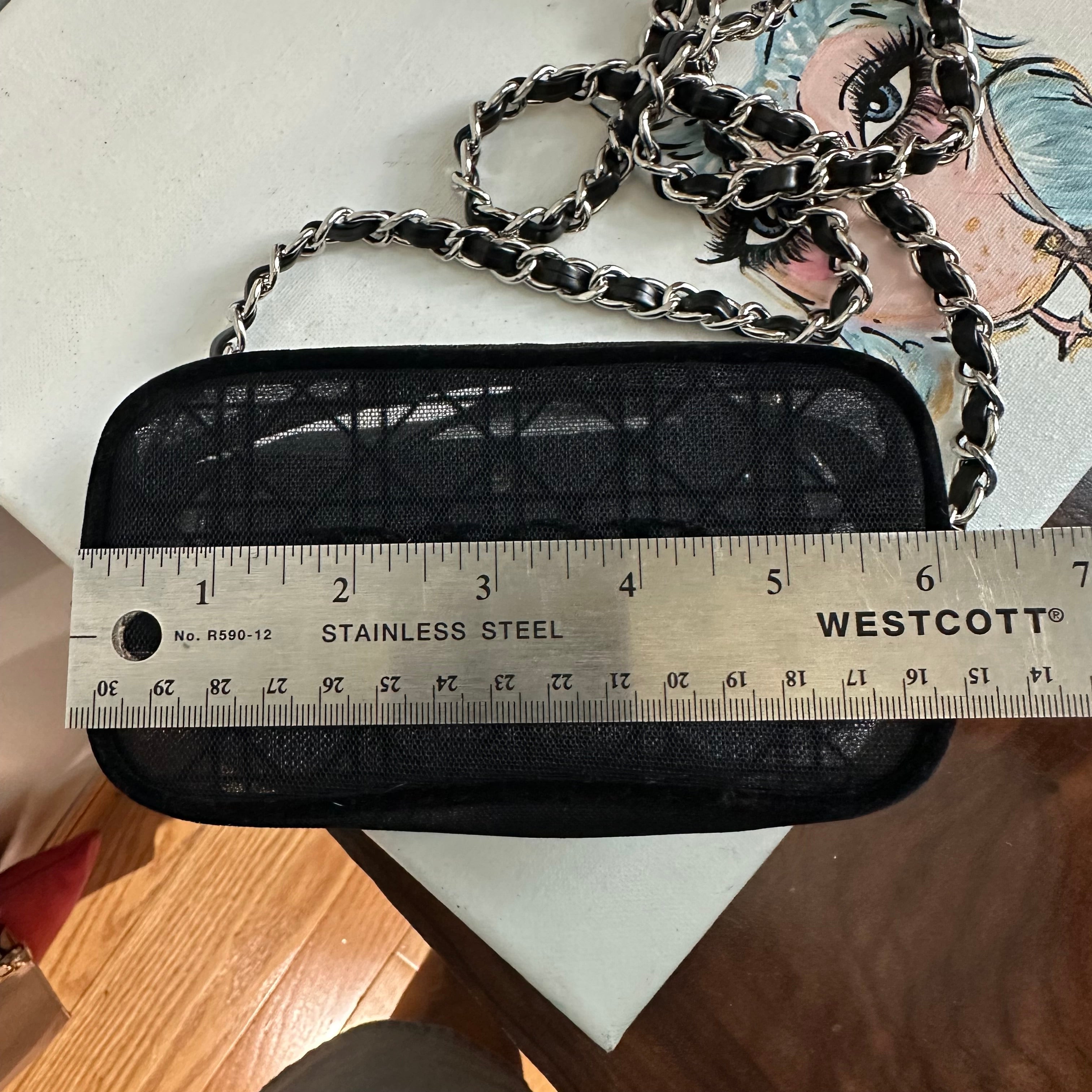 The Junco Crossbody Bag - Dior in Black Mesh