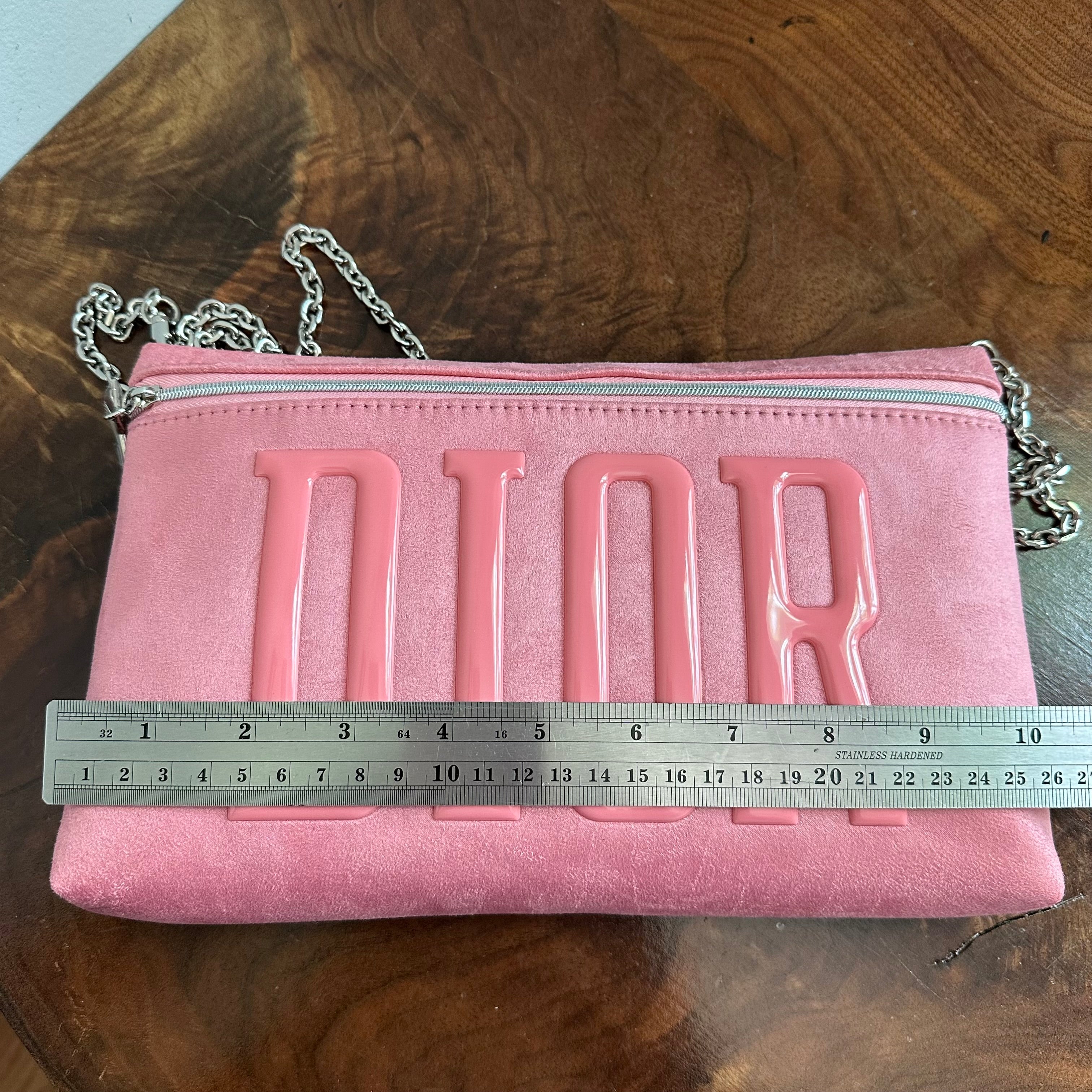 The Junco Crossbody Bag - Pink Suede in Dior