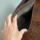 The Swan Crossbody - Vintage Burberry in Nova Check/Brown Leather
