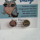Upcycled Ferragamo Rivet Earring Studs