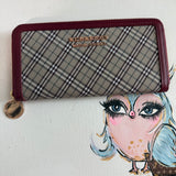 Burberry Blue Label Nova Check Zip-Around Long Wallet