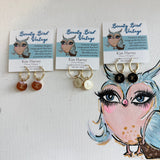 Small LV Charm Earrings