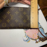 The Junco Wristlet - Upcycled LV Monogram