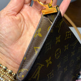 The Junco Wristlet - Upcycled LV Monogram