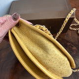 The Junco Crossbody/Belt Bag - Vintage Gucci Horsebit in Yellow Suede
