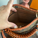 The Swan Crossbody - Vintage Monogram in Whiskey