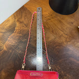 The Junco Shoulder Bag - Upcycled LV Vernis in Rose Pop