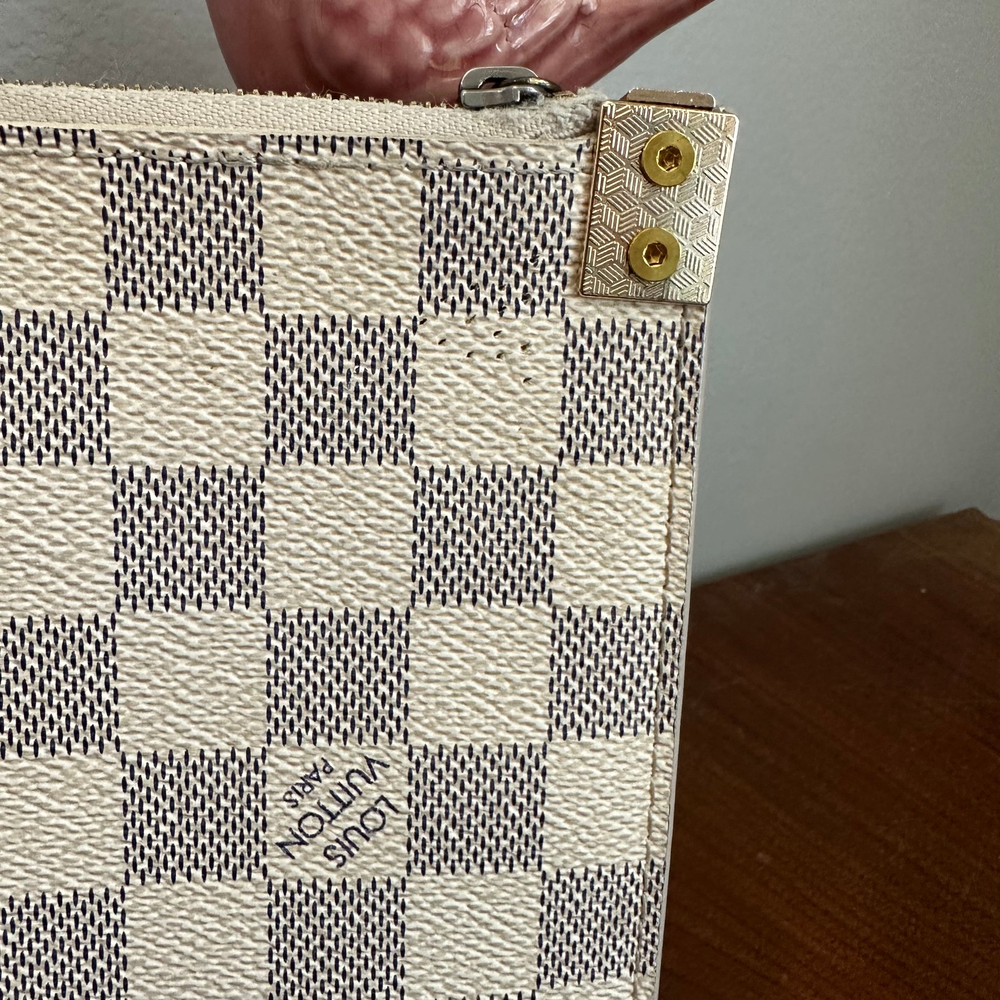 The Chick Crossbody - Upcycled LV in Damier Azur – Beauty Bird Vintage