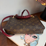 The Swan Crossbody - Vintage LV Monogram in Burgundy
