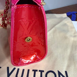 The Junco Shoulder Bag - Upcycled LV Vernis in Rose Pop