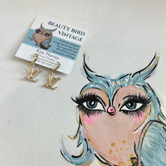 Snake Print Upcycled Lv Earrings – Southern Fried Glam