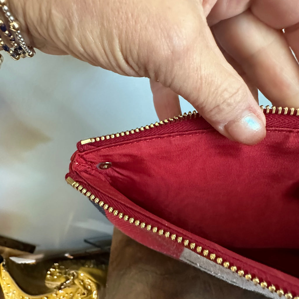 The Junco Crossbody - Red/White/Blue Vintage Gucci GG