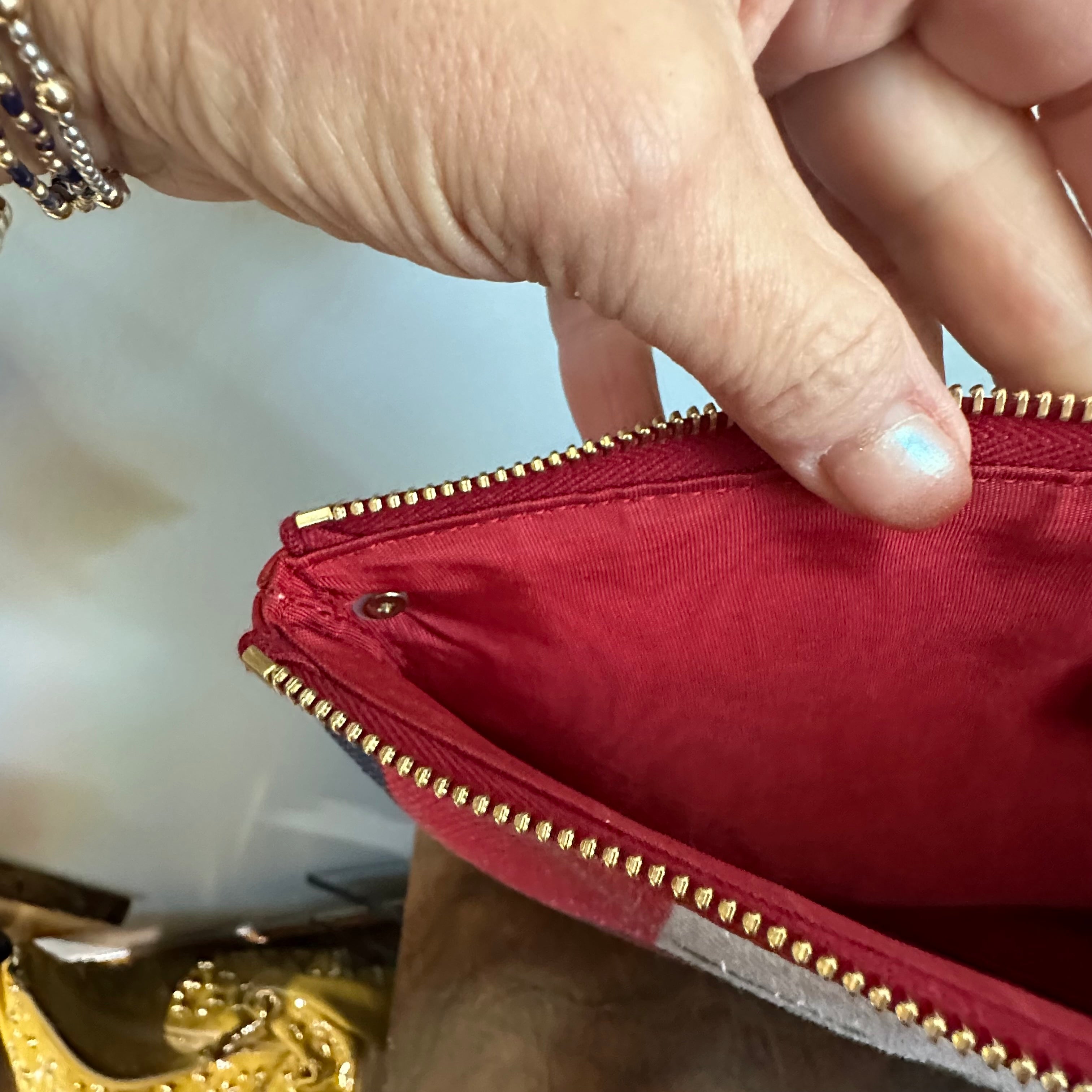 The Junco Crossbody - Red/White/Blue Vintage Gucci GG