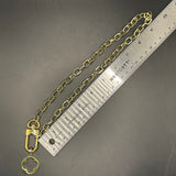 Repurposed LV Keychain Clasp with Quatrefoil Charm Necklace