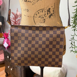 The Swan Crossbody - Vintage Damier Centenaire in Brown