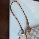 The Chick Wristlet - Upcycled LV in Damier Azur