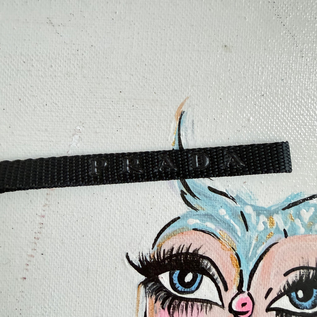 Black Prada Wristlet/Bag Charm