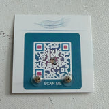 Upcycled Ferragamo Rivet Earring Studs