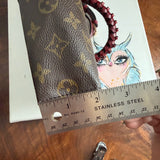 The Swan Crossbody - Vintage LV Monogram in Burgundy