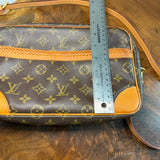 The Sparrow Crossbody - Vintage Monogram in Vachetta with Braiding