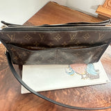 The East/West Crossbody - Vintage Monogram in Black