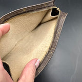 The Junco Wristlet - Vintage Monogram in Black