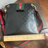 The Swan Messenger - Vintage Imprime Gucci in Black