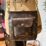 The Junco Crossbody - Vintage Monogram  LV in Vachetta