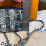 The Mini Falcon - Vintage LV in Blue Denim