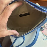 Royal Blue Leather Prada Tag Sling/Fanny Pack Bag