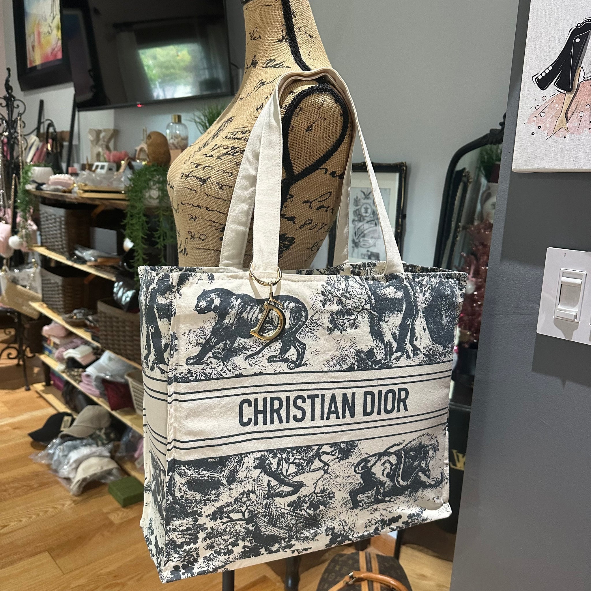 Christian dior bag canvas outlet