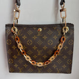 The Swan Crossbody - Vintage Monogram LV in Chocolate Brown