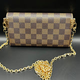 The Junco Wallet on Chain - Vintage LV in Damier Ebene