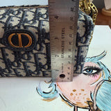 The Junco Crossbody - Dior Trotter Canvas in Navy (with TWO straps!)