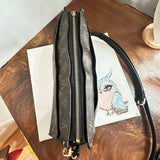 The East/West Crossbody - Vintage Monogram in Black