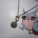 Silver & Gold LV Trunks & Bags Necklace