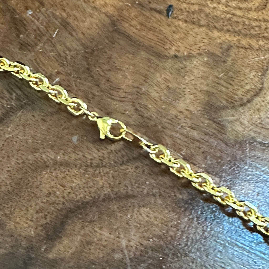 Upcycled Gucci Zipper Pull with Blingy Heart Charm Necklace