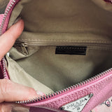 Pink Leather Prada Tag Sling/Fanny Pack Bag