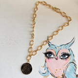 Upcycled LV Necklace