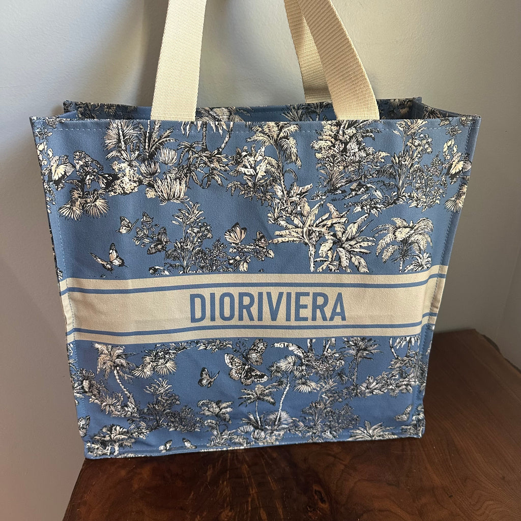 The Tote Bag - Canvas Dior in Blue