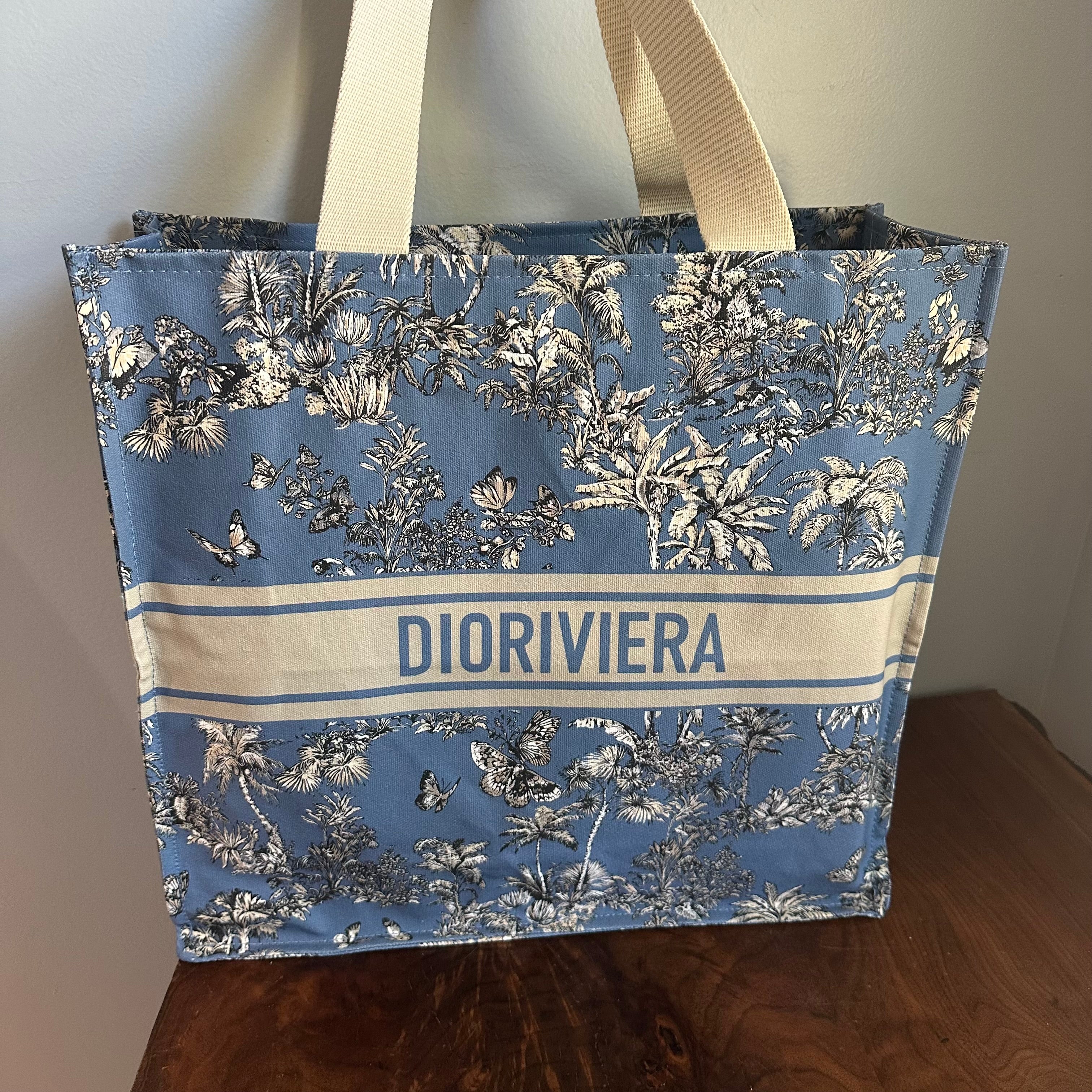 The Tote Bag - Canvas Dior in Blue