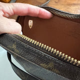 The Junco Crossbody - Vintage Monogram in Tan