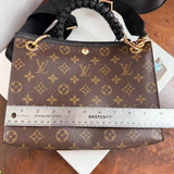 The Swan Crossbody - Upcycled Vintage LV Monogram in Black